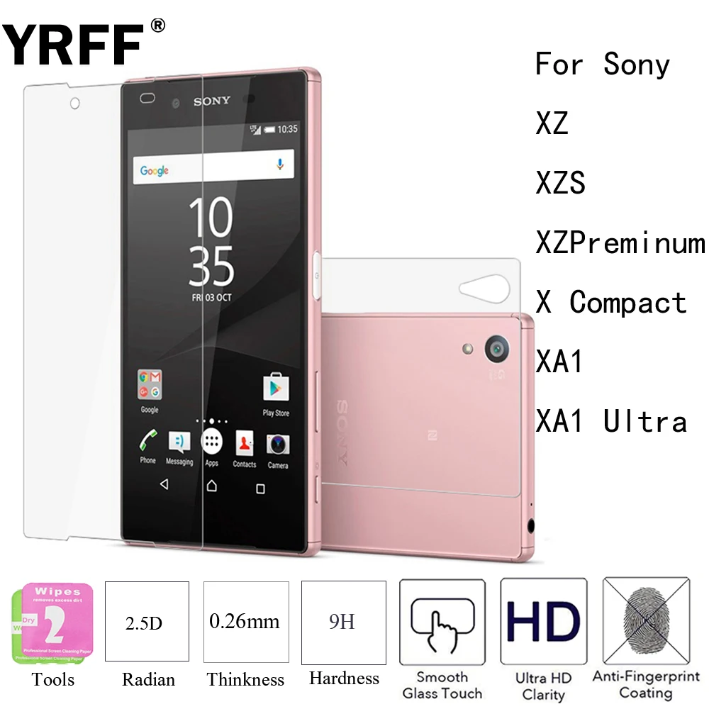 2 шт. 2.5D 0 26 мм Премиум Закаленное стекло Защитная пленка для экрана Sony Xperia XZS XZ Preminum