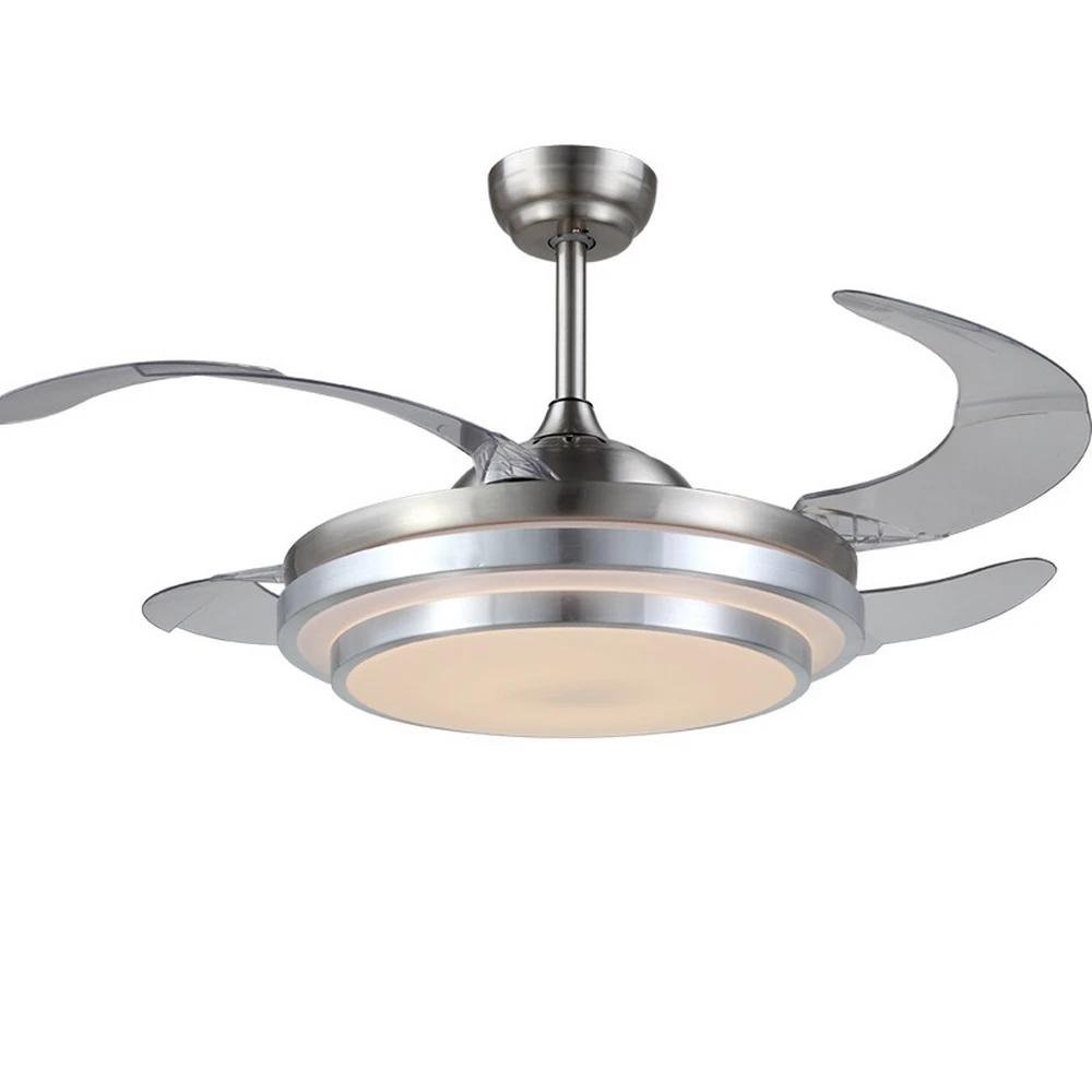 220V 42 Inch Modern Simple Ceiling Fans with Lights Remote Control ABS Leaf 3 Colors Change Suit for Office Living room Parlor |