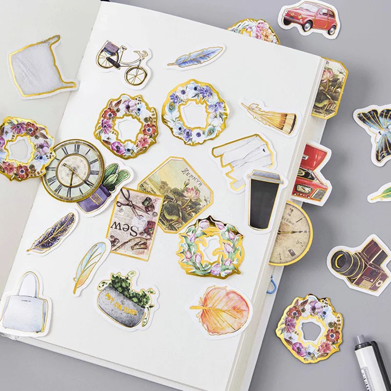 45 шт. перо жизни наклейки Kawaii канцелярские принадлежности Papeleria DIY Скрапбукинг