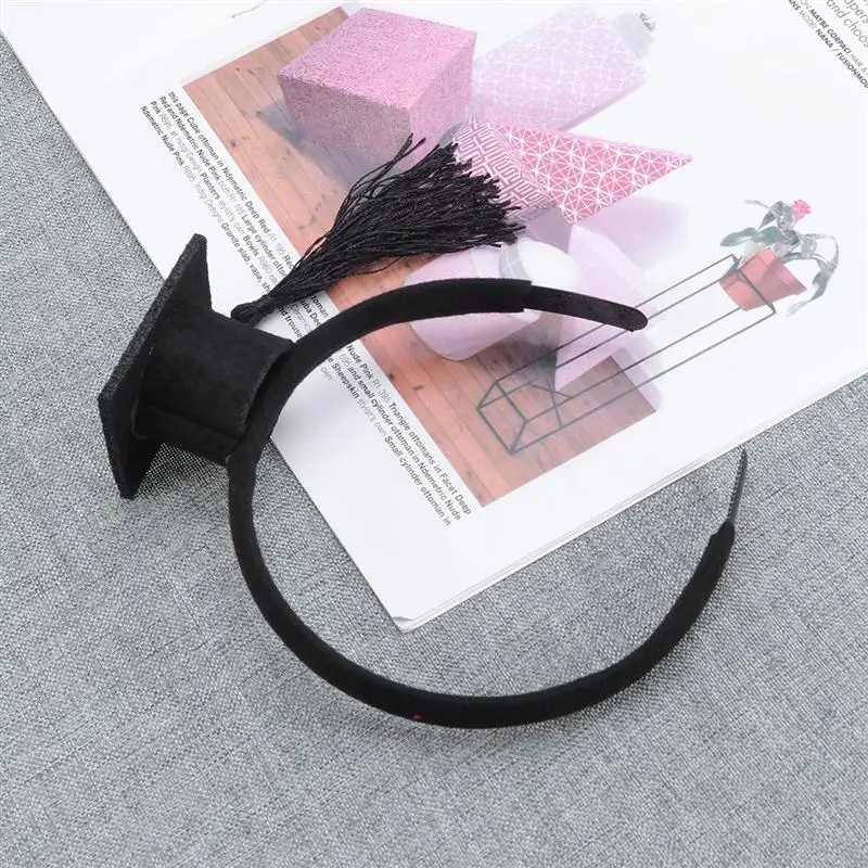 Мини Doctoral cap повязка для волос вечерние стереоскопический головной убор выпускные украшения реквизит для фото вечеринок
