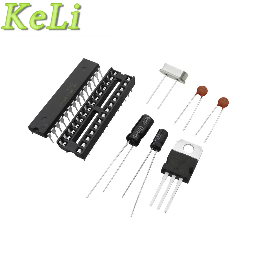 ATMEGA328P-PU без загрузчика + DIP Socket &amp 16MHz crystal Kit | Электроника