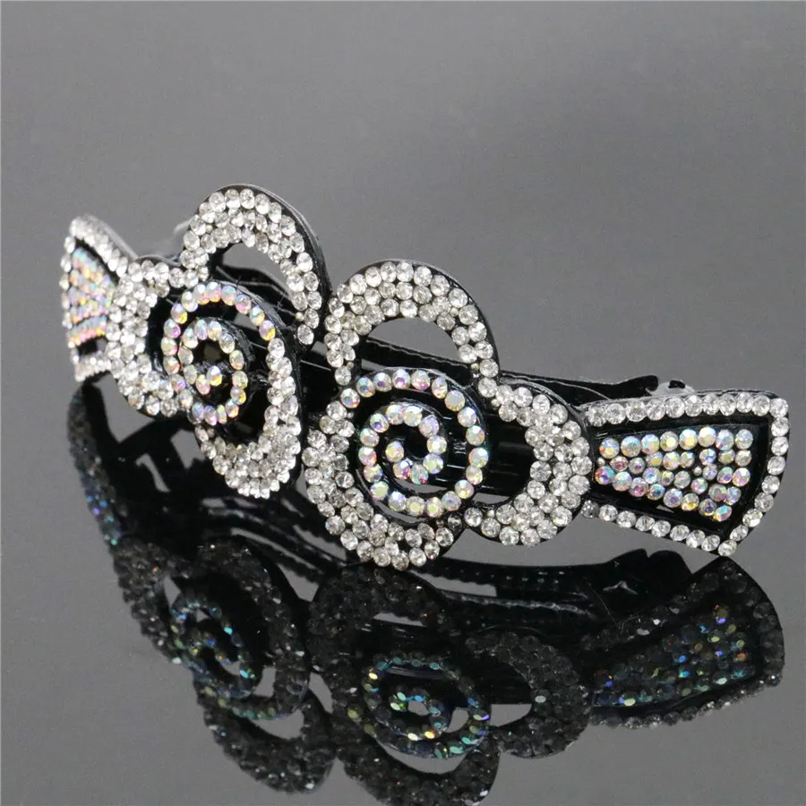Pure White Roses Flower Wedding Hair Accessories for Bride Hairpins Crystal Rhinestone Decorations Clip Women Barrettes | Украшения и