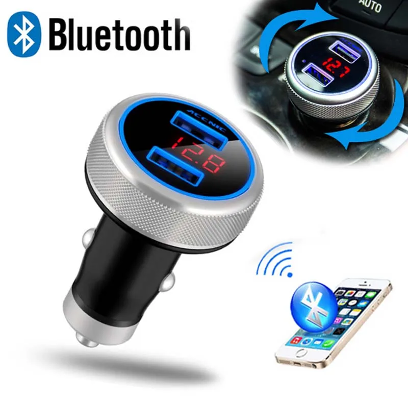 Быстрое Зарядное Устройство Новый Адаптер Bluetooth FM Передатчик Автомобильный Mp3