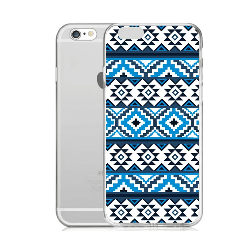 TPU Clear Phone Case For iPhone 6 6s 7 8plus x Coloful Soft Mandala flower Free shipping 4 5se |
