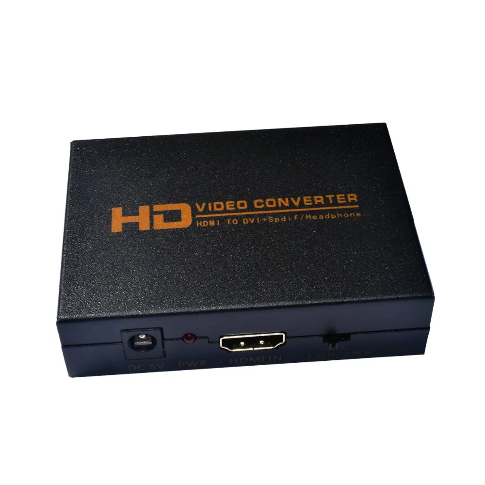 1080P HDMI-compatible Input DVI AUDIO SPDIF Output Adapter for PS3 XBOX 360 Blu-ray DVD HD Set-top Box | Электроника