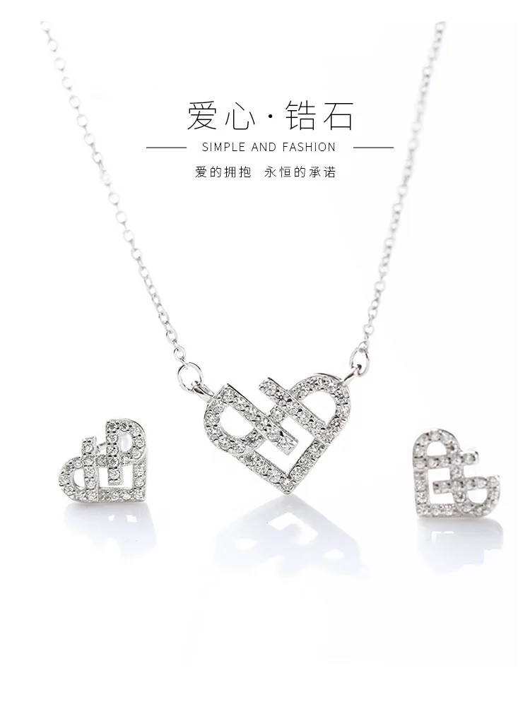 Sweet heart cz серьги 100% 925 пробы серебряные ювелирные изделия гипоаллергенный