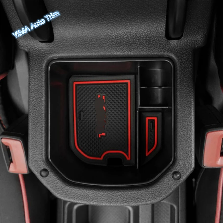 Lapetus Armrest Box Secondary Storage Pallet Container Phone Case Holders Cover Kit For Volkswagen T-Roc 2018 - 2021 Black | Автомобили и