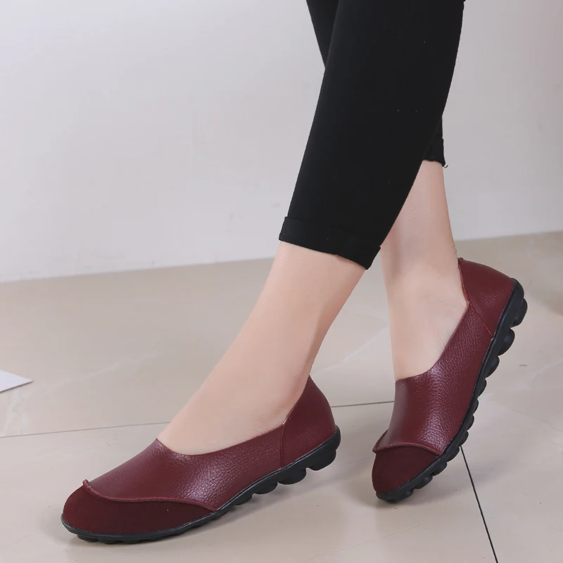 

Женские туфли на плоской подошве AARDIMI, лоскутные туфли из натуральной кожи, лоферы без застежки, эспадрильи