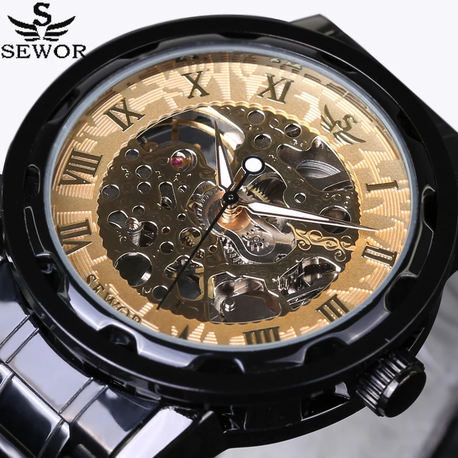 Мужские механические часы скелетоны из нержавеющей стали|watch tourbillon|watch chronometerwatch