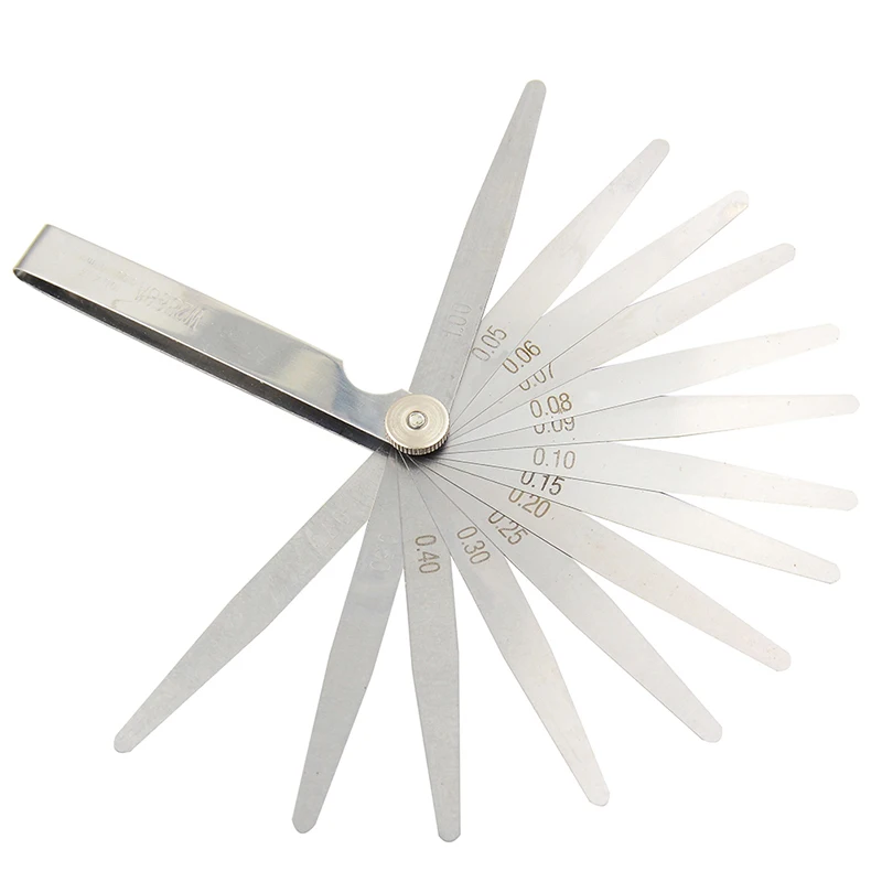 

Metric Feeler Gauge Gap Filler 14 Blade Thickness Measurement Layout Gauge