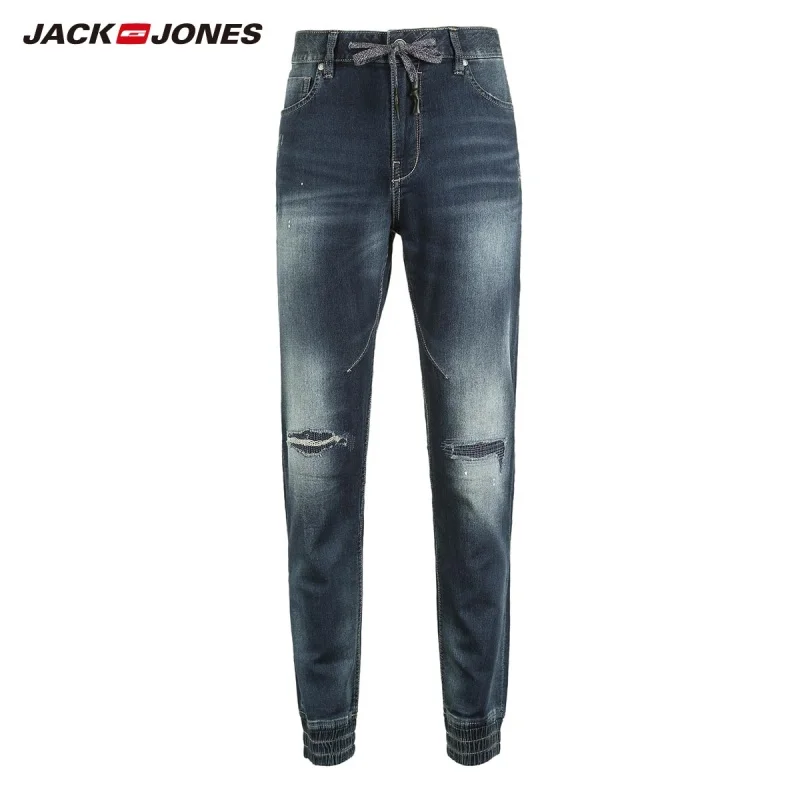 Мужские рваные джинсы JackJones J | 218332552|Мужские джинсы|
