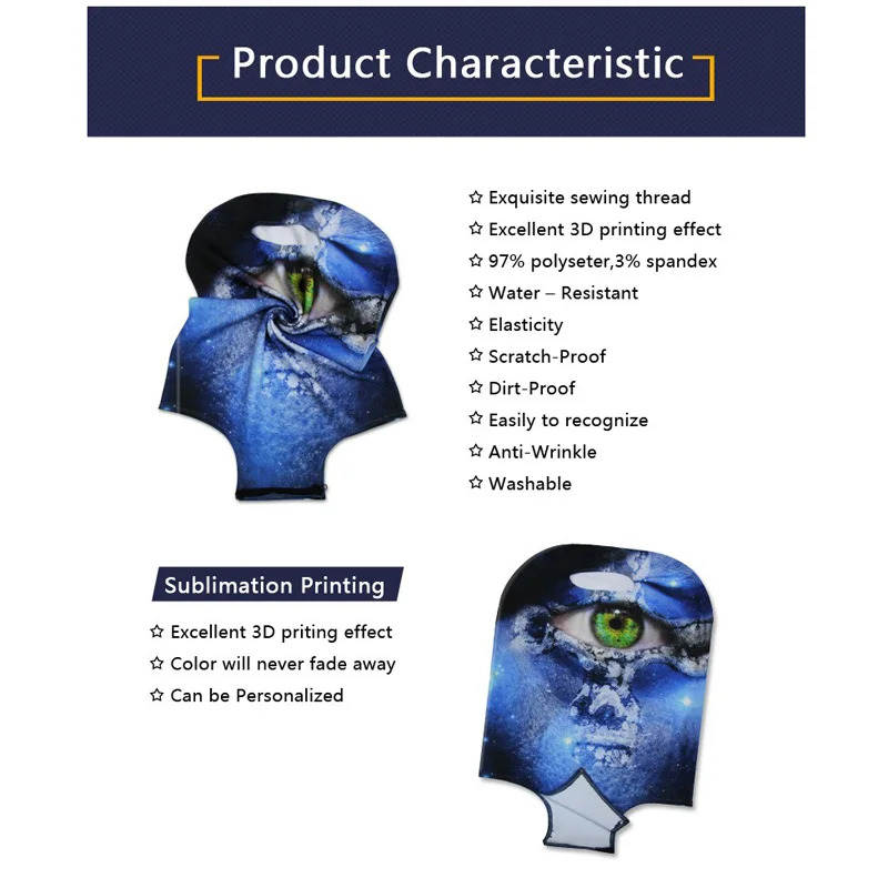 3D лягушки и рыбы шаблон печати путешествия защитный чехол на чемодан стрейч