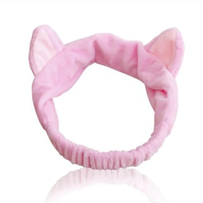 Женская эластичная повязка на голову с кошачьими ушками cute cat ears headband cat ear