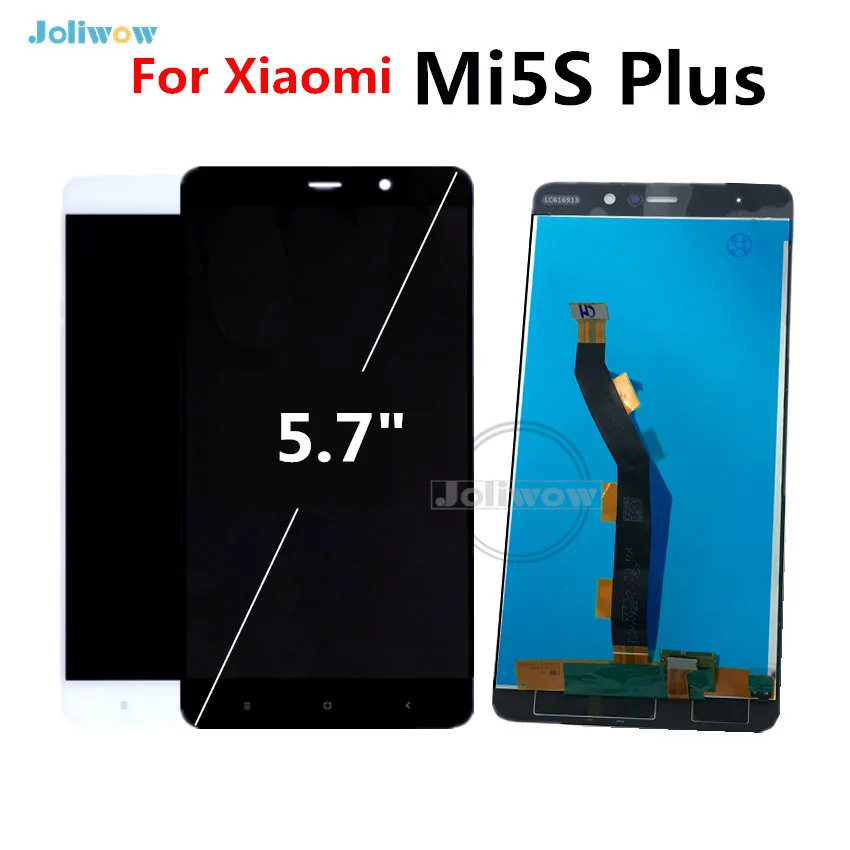 Сменный сенсорный ЖК-экран 5 7 дюйма черный/белый для Xiaomi Mi 5S Plus | Мобильные