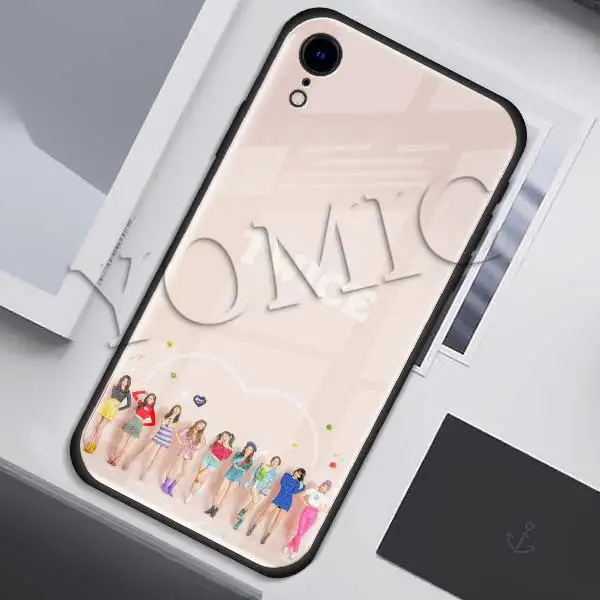 013 Чехол Twice Mina Momo Kpop из закаленного стекла для Apple iPhone XR 7 8 6 6S Plus X XS MAX, чехол для сотового телефона - Цвет: 013