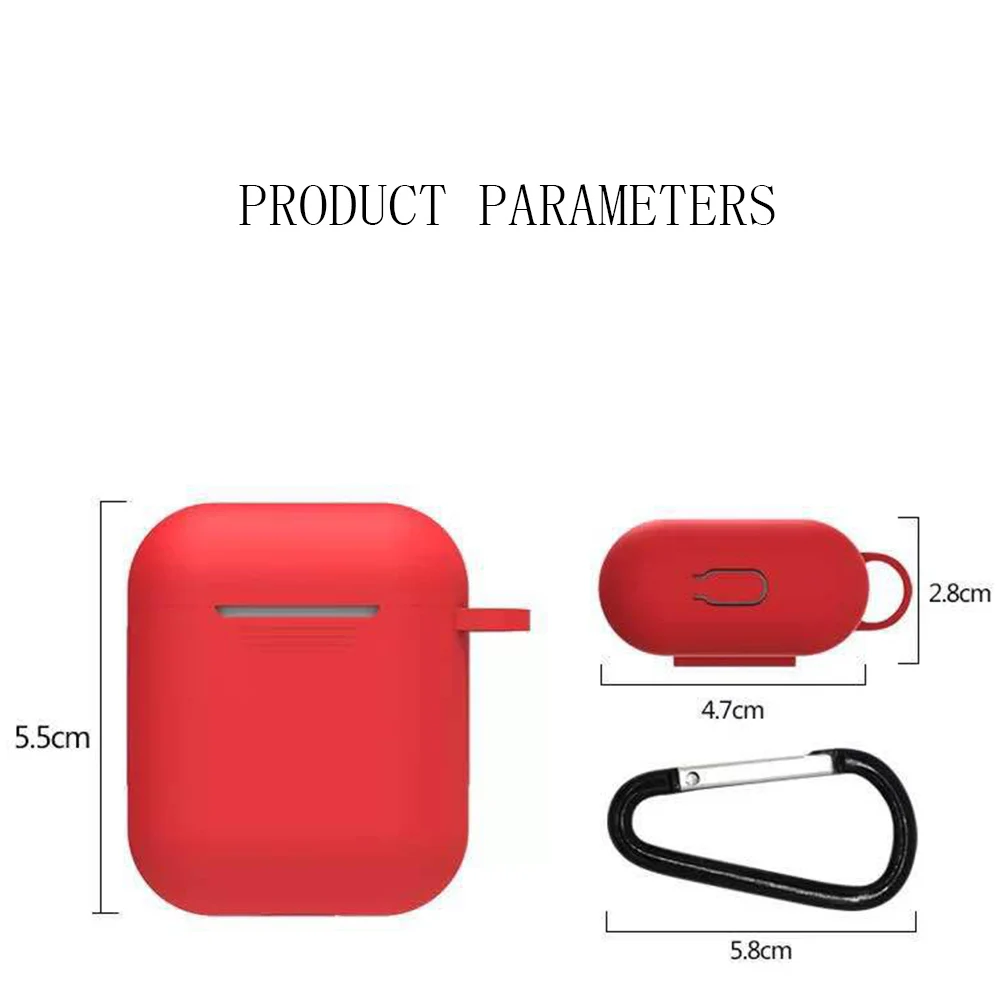 TPU Silicone Bluetooth Wireless Earphone Case Protective Cover Skin Accessories for Earphones Charging Box with Hooks i14 tws |