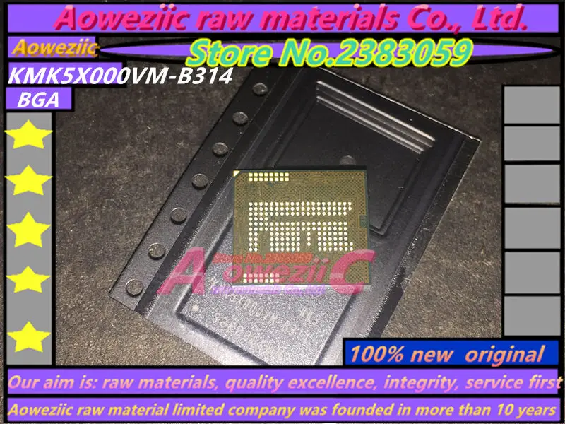 Aoweziic новинка 100% оригинальный телефон чип памяти BGA KMK5X000VM B314 | Электроника