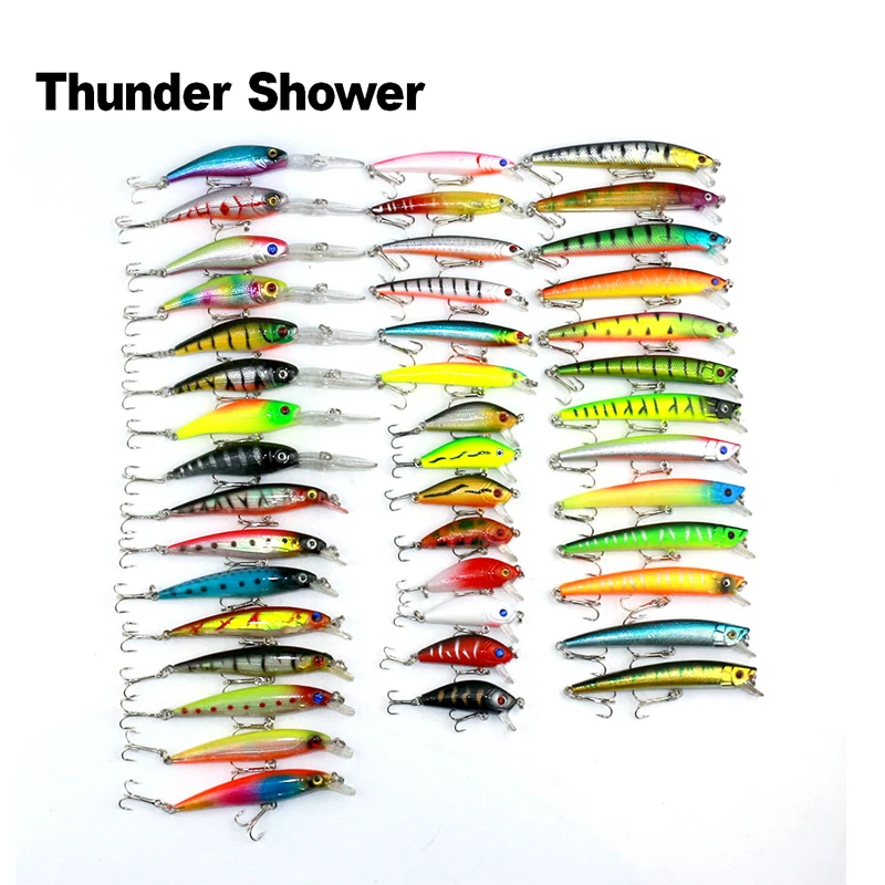 ThunderShower 43 шт. жесткая приманка гольян рыболовная воблер Воблер для ловли карпа