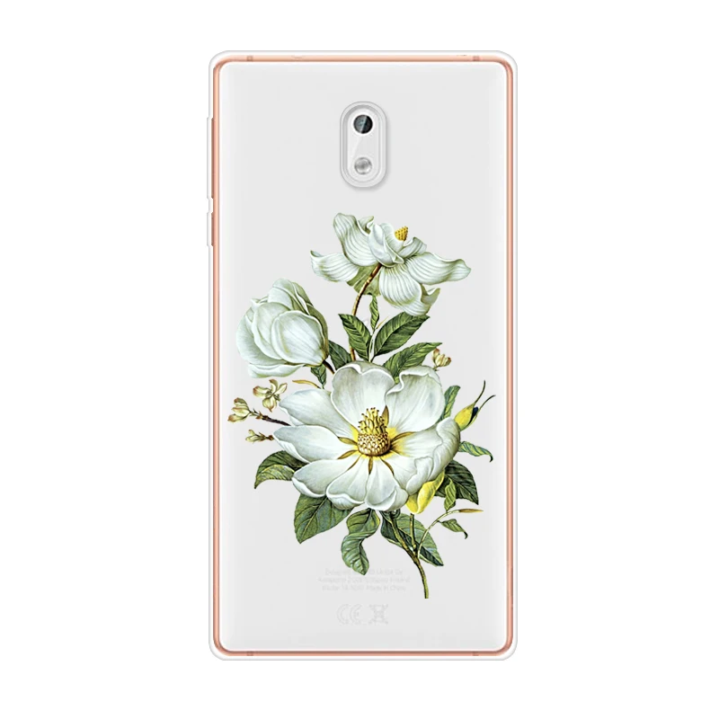 Чехол для Nokia 3 2017 5 0 дюйма мягкий ТПУ прозрачный рисунок силиконовые чехлы