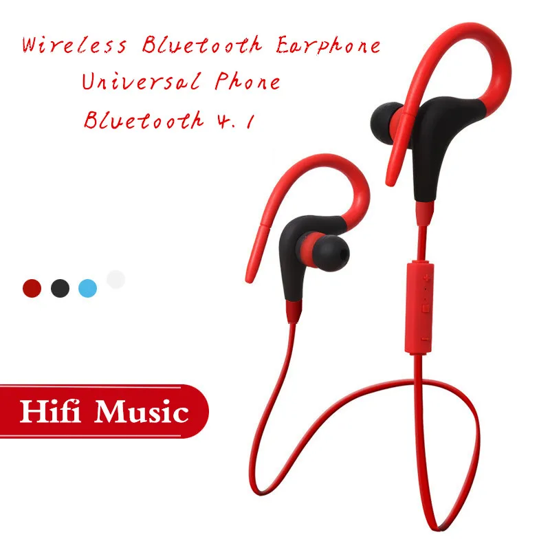 

2017 Sweat Proof Bluetooth Wireless Headset Wireless Earphones Sport Running Headsets For OS Samsung Xiaomi Android