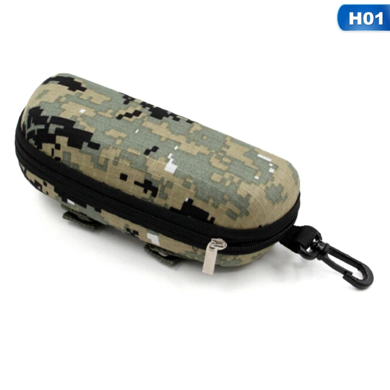 H01 Тактический EVA портативный футляр для солнцезащитных очков Камуфляжный Молл футляр для очков на молнии сумка для очков чехол для наружного аксессуара сумки Аварийные наборы - Цвет: H01