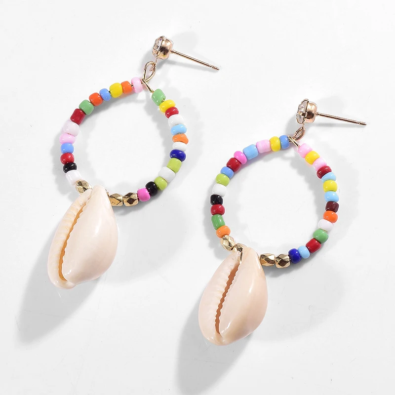 Lost Lady Новые DIY морские серьги в виде ракушки женские Brincos ручной работы