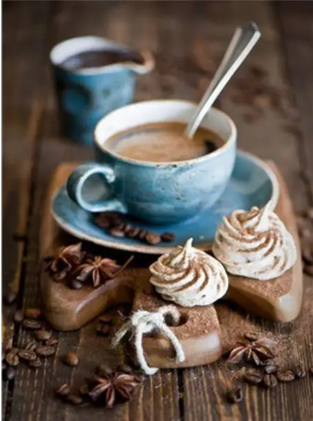 

5D DIY Diamond Painting Cross Stitch Diamond Embroidery Coffee Pattern Full Drill Rhinestone Mosaic Wall Decoration Gift