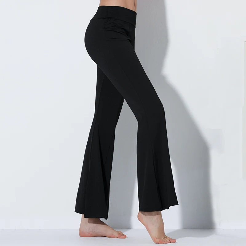 

Black Latin Dance Pants For Women Fashion Cha Cha Samba Ballroom Dancing Practice Wear Tango Square Dance Training Outfit DC2066