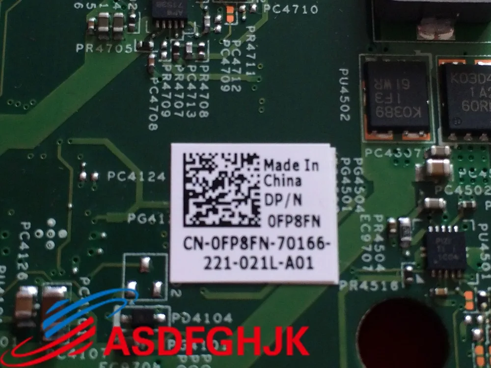 Для DELL INSPIRON 3520 N5050 Материнская плата ноутбука W8N9D FP8FN CN-0FP8FN 48.4IP16.001 100% TESED OK |