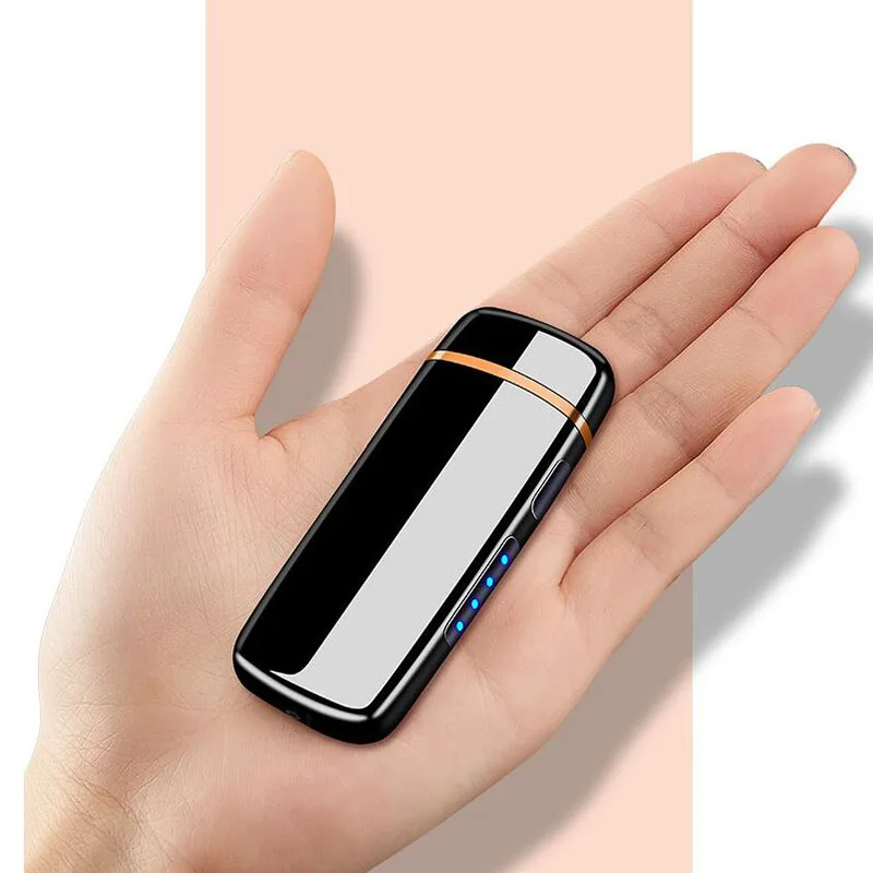 Светодиодный сенсорный выключатель для Плазменно-дуговой зажигалки USB Перезаряжаемый ветрозащитный негорящий Электрический Зажигалка металлические зажигалки