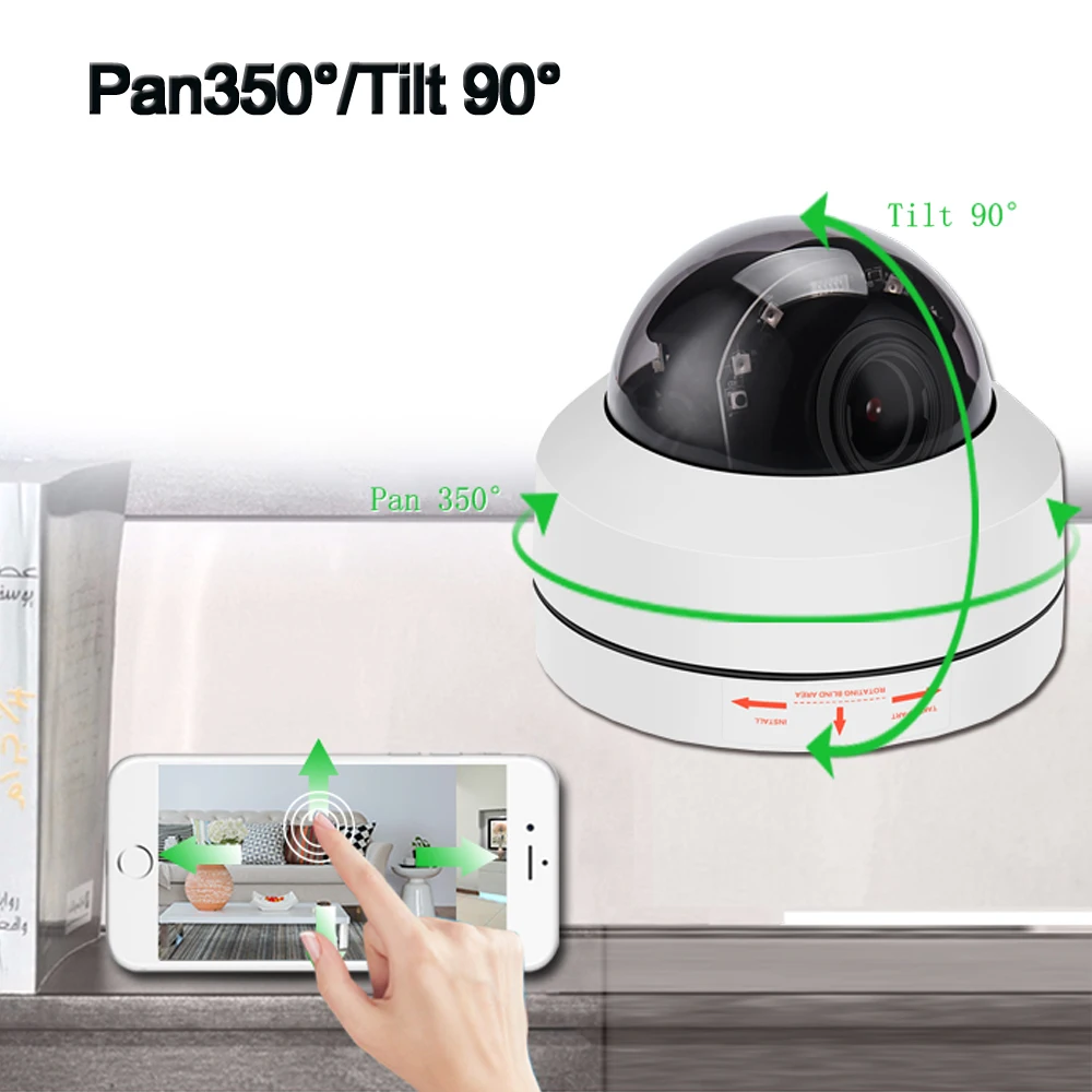 Камера видеонаблюдения Hamrolte Sony IMX323 1080P PTZ AHD/TVI/CVI/CVBS зум 2 8-12 мм водонепроницаемая |