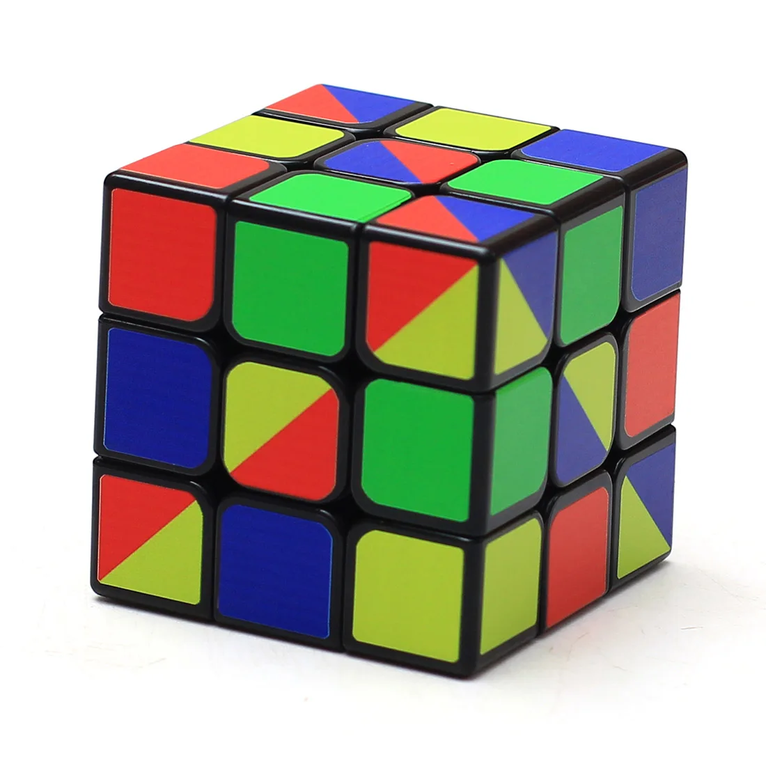 Zcube Супер жесткий четыре Цвет 3x3x3 Радуга Magic Cube Головоломка Куб интеллектуальные