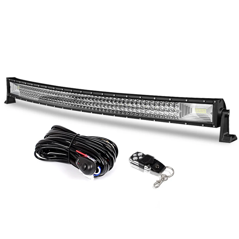 42 inch wire remote Светодиодный бар для УАЗ 4x4 внедорожный 22 32 42 дюймов светодиодный светильник бар 324w 459w 594w точечный светильник Светодиодный луч 12V 24V противотуманная фара светильник s светодиодный рабочий светильник - Цвет: 42 inch wire remote