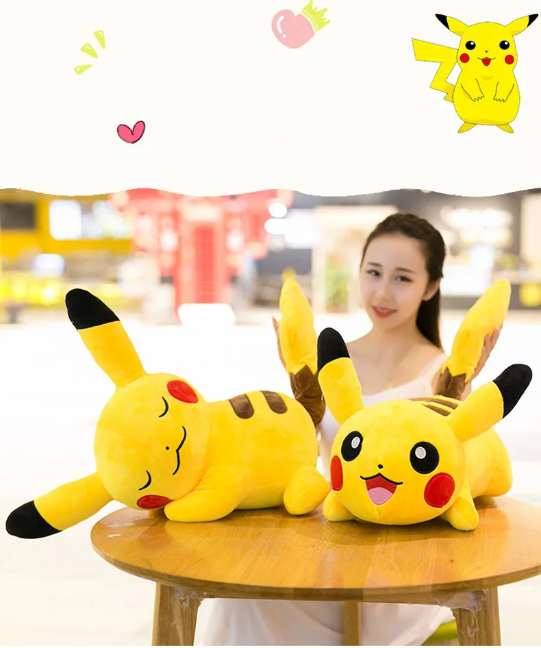 Kawaii, Мягкая Плюшевая Кукла Пикачу, игрушки, подушка, мягкие животные, кукла Пикачу, игрушка для детей, девочек, детский подарок на день рождения, украшение для дома