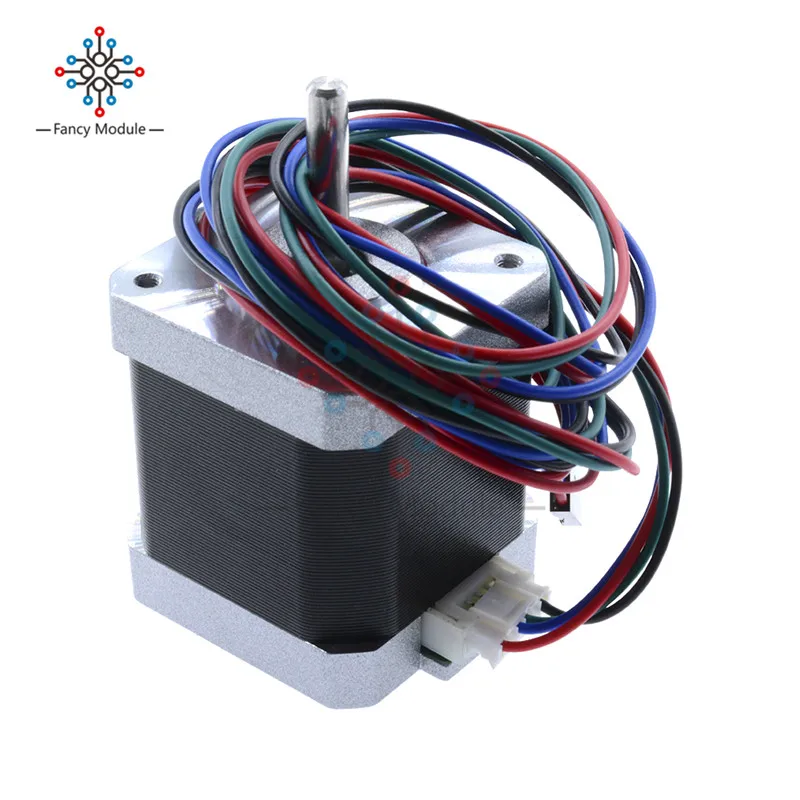 JK42HS48 1684 2A 12V Новый Nema17 1 8 градусов 42 мм гибридный шаговый двигатель 4 провода для 3D