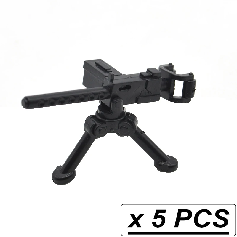 5 шт./лот MOC пистолеты гатлинг M2 Ступка M2HB M1919 строительный блок тяжелый пулемет штатив WW2 армейское оружие детские игрушки CPJ30082 - Цвет: CPJ30084 M1919