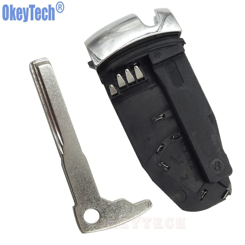 Автомобильный держатель для ключей OkeyTech + ключ Mercedes Benz MB E C R CL GL SL CLK SLK Chrome Smart Remote