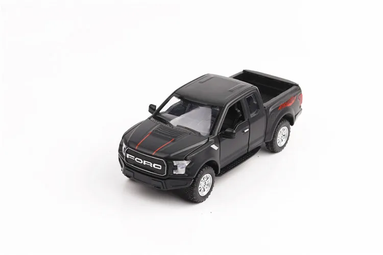 1:32 Масштаб сплава тянуть назад автомобиль игрушки, высокая моделирования FORD Raptor F150 пикап, музыкальные мигает и игрушки