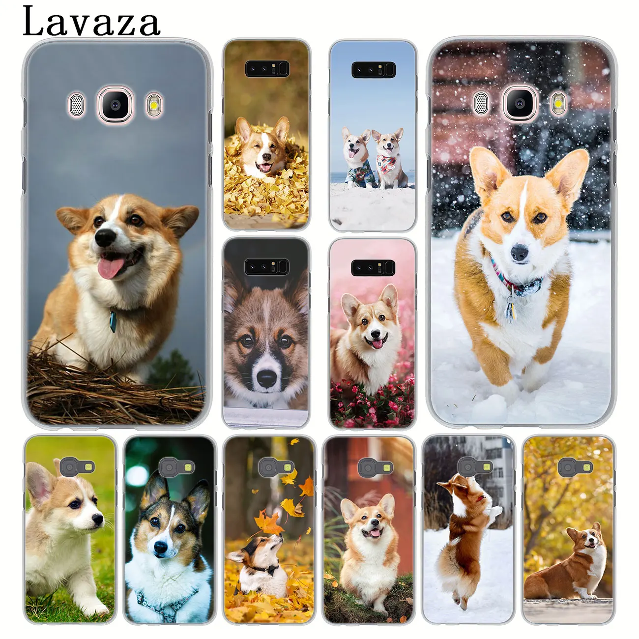 Жесткий чехол Lavaza Corgi dog для Samsung Galaxy Note 10 9 8 A9 A8 A7 A6 Plus 2018 A5 A3 2015 2016 2017 A2 | Мобильные