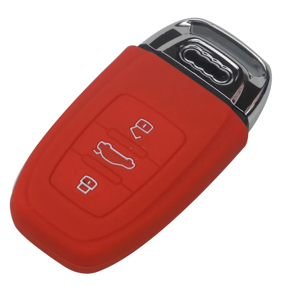 Силиконовый чехол для ключей jingyuqin 10x защитный Audi B6 B7 B8 A4 A5 A6 A7 A8 Q5 Q7 R8 TT S5 S6 S7 S8 SQ5 RS5