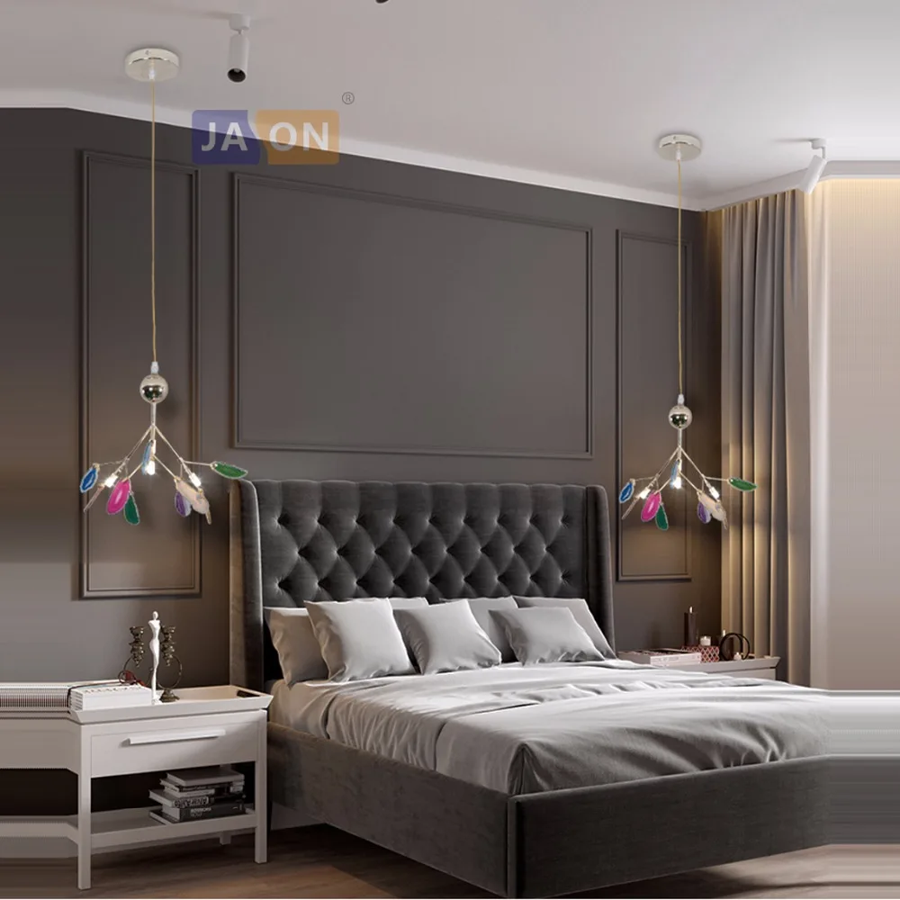 led g4 Постмодерн Железные Агат дизайнер Светодиодные Лампы.Светодиодные Светильники Люстры Подвесные.Светильники Подвесные Светильники.Светильник Подвесной Светильник.Освещение Для Столовой,Фойе и Спальни