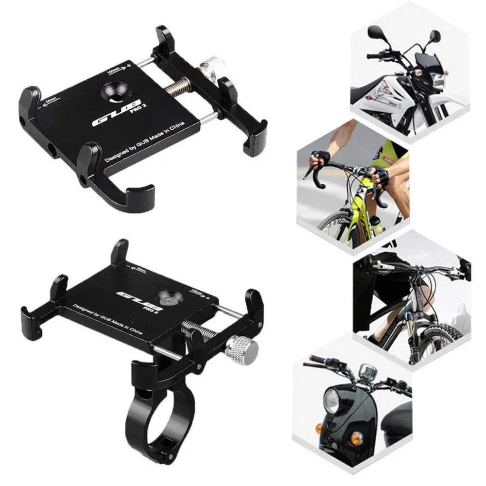 universal bicycle phone holder motorcycle handlebar clip stand for iphone samsung mount bracket support for 3 5 6 2 smartphones free global shipping