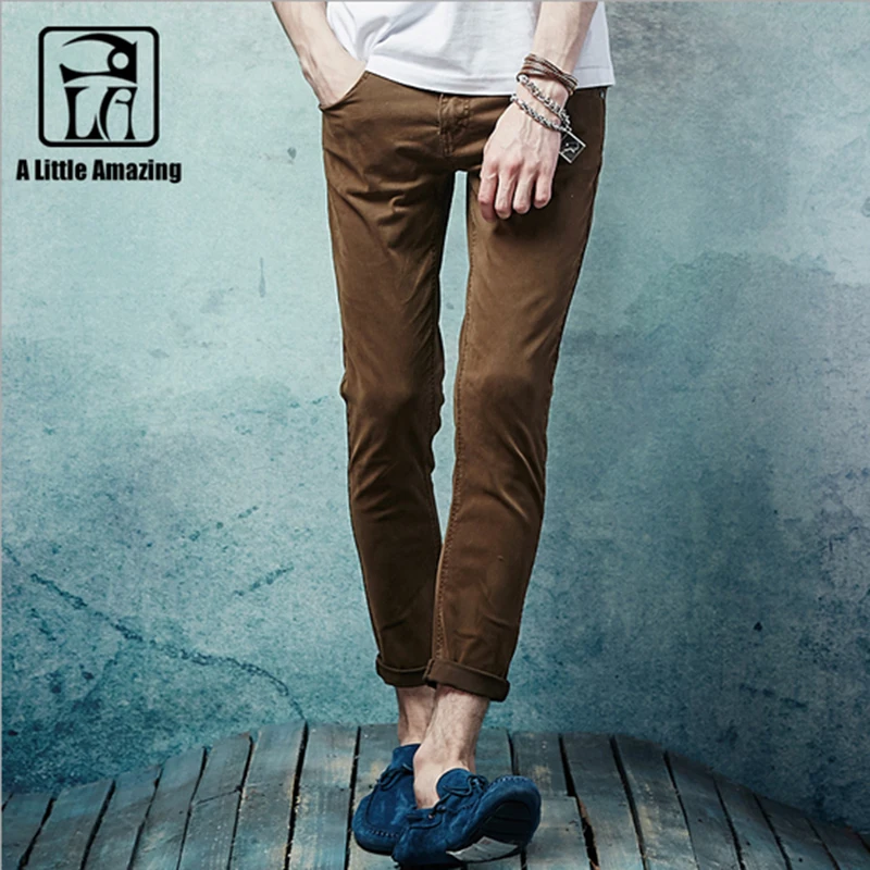 Новинка 2016 г. Лидер продаж мужские узкие брюки модные повседневные девятый Штаны