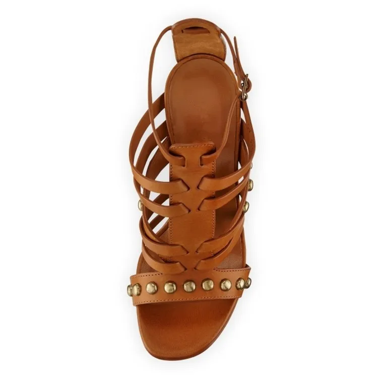Plus Size 2017 New Summer Gladiator Sandals Woman Designer Rivets Ankle Strap Shoes Platform Waterproof | Обувь