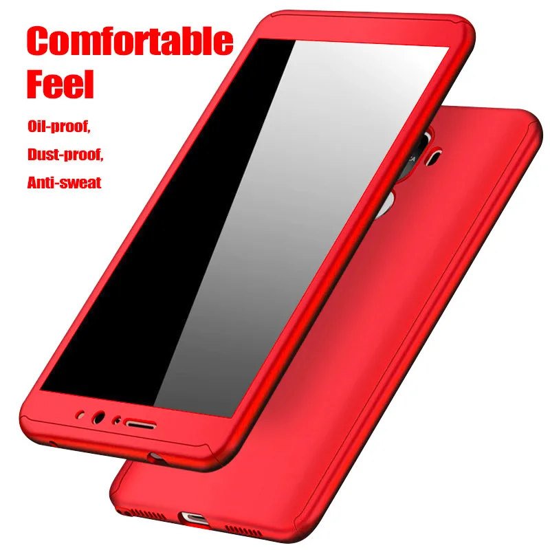 High Quality 360 Degree Full Cover Case For Huawei P20 Mate 20 Lite Pro Phone Cases With Glass | Мобильные телефоны и