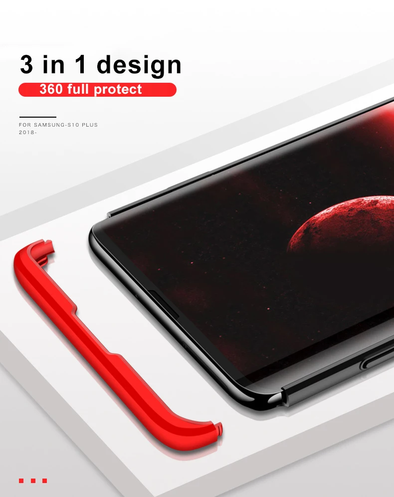 360 чехол с полной защитой для samsung S10 Plus 5G чехол Роскошный Жесткий PC противоударный чехол для samsung Galaxy M10 M20 30 Note 10
