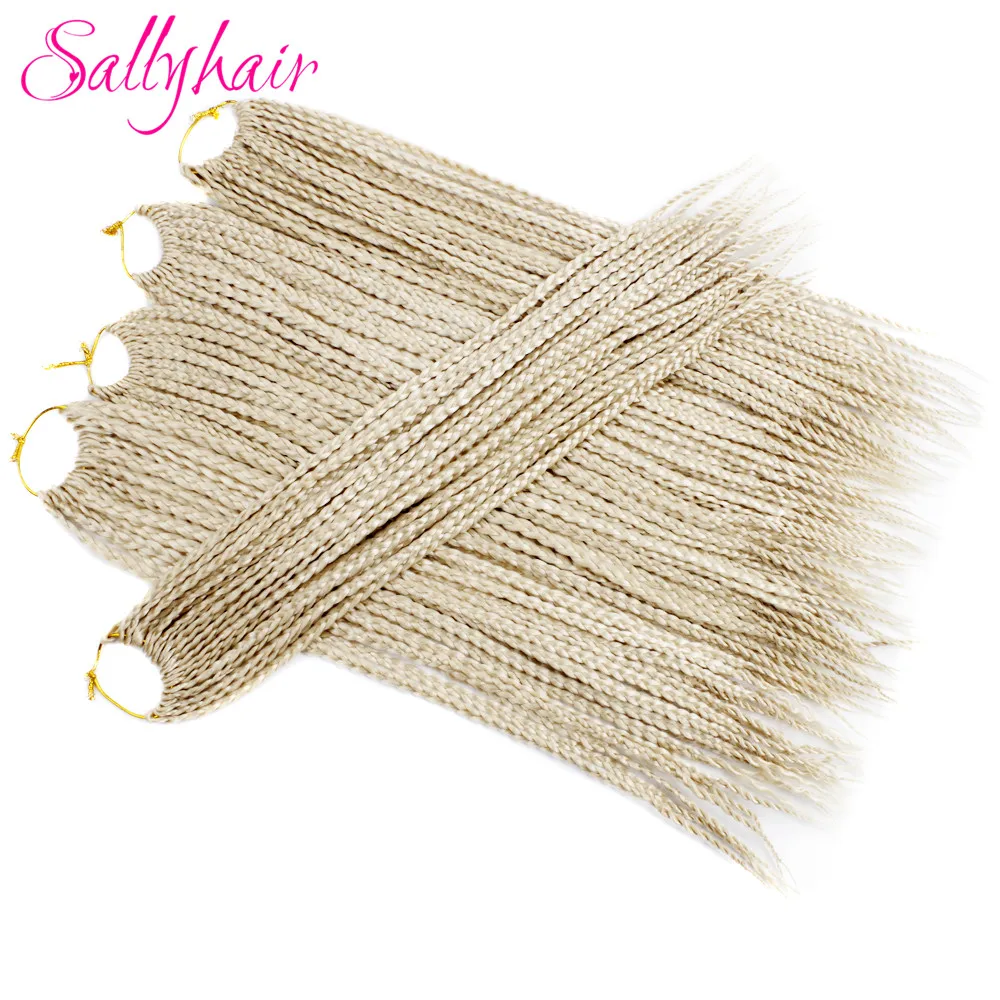 Sallyhair самых лучших брендов, 3X афро коробка косы 18 дюймов 22 шт./упак. синтетические накладные волосы на крючке, затененные, эффектом деграде(переход от темного к буксировочный тона плетеные волосы для наращивания чёрный; коричневый Bug