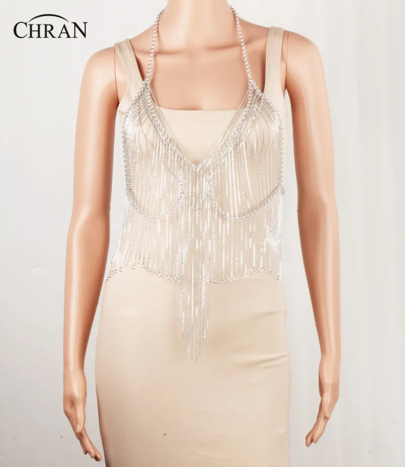 Chran новинка роскошное нижнее белье с лямкой на шее сексуальное Showgirl наплечное