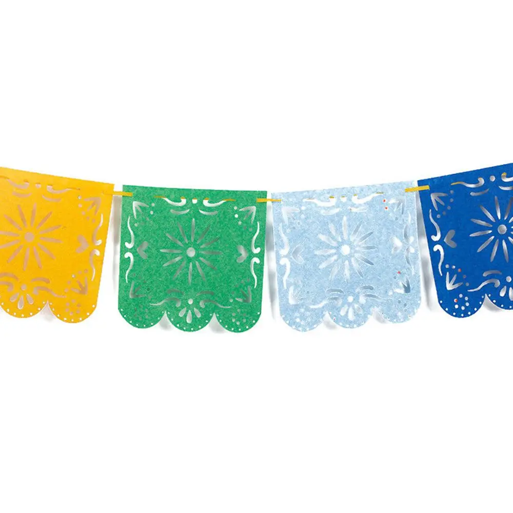 Новое поступление Новинка 1x Мексиканская Papel Picado знамя флаги гирлянды свадебные испанская Мексиканская вечерние декор для вечерние юбилей