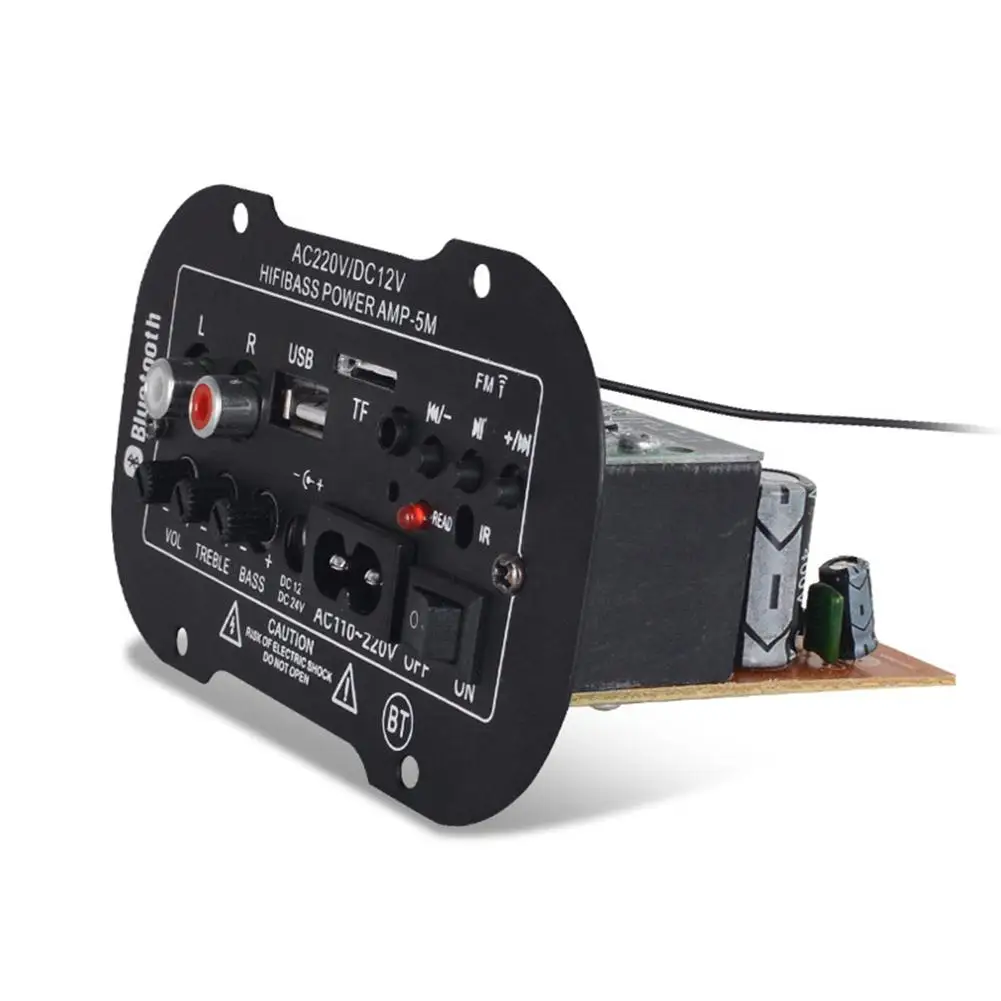 Bluetooth цифровой усилитель мощности плата USB DAC FM радио TF плеер сабвуфер